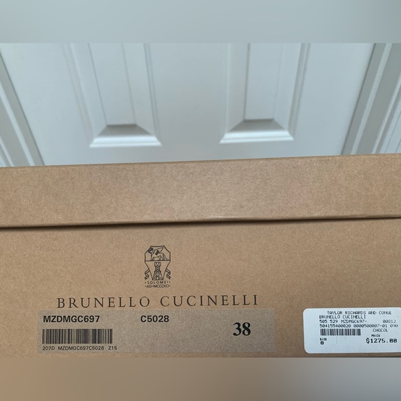 Brunello Cucinelli Women’s Leather Suede Shearling Boots, Chocolate Grey 38 EUC - Picture 3 of 6